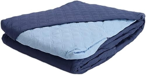 Generico Copriletto Trapuntato Doubleface Trapuntino Mezza Stagione, Coperta Bicolore in Microfibra, Made in Italy Singolo-Un posto e mezzo-Matrimoniale (Blu/Azzurro, Matrimoniale)