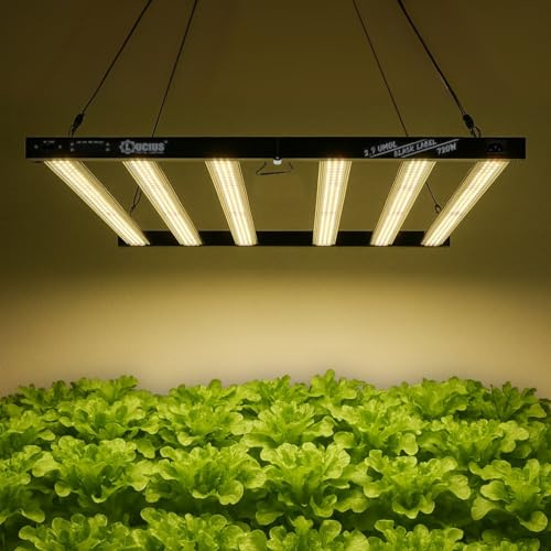 LUCIUS - Lampada LED 720W 2.9 - Coltivazione indoor - Luce a spettro completo Crescita/Fioritura, Potenza regolabile - Per serre e piante da interno, ortaggi e fiori