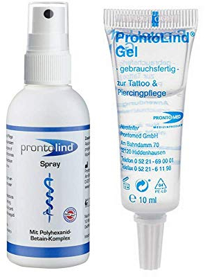 ProntoLind Gel 10ml & ProntoLind Spray 75ml Piercing PFLEGESET