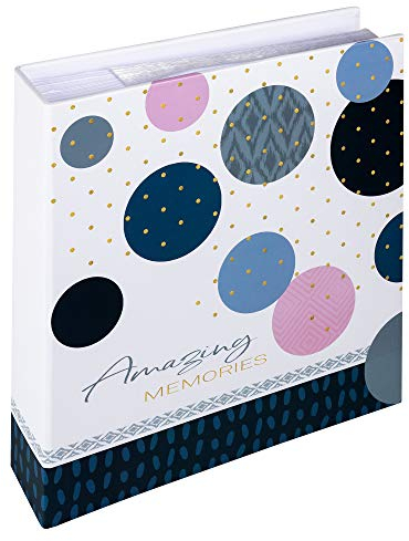 walther design Album Fotografico Blu 200 Foto 13 x 18 cm memo Insert Album Amazing Memories ME-487-L