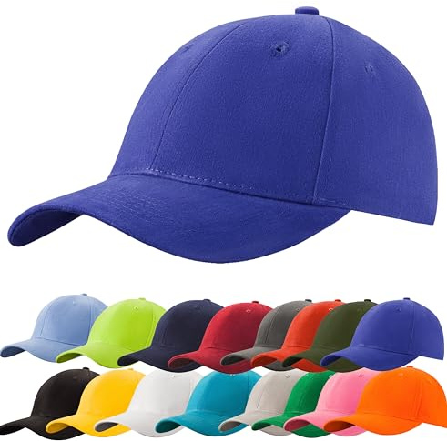 4sold Baseball Cap Baumwolle, Unisex Baseballkappe Herren Damen, Verstellbar Einheitsgröße, Sonnenmütze, Leicht & Atmungsaktiv, Sport Freizeit Outdoor