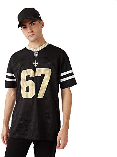 New Era New Orleans Saints T Shirt NFL Jersey American Football Fanshirt Schwarz - M