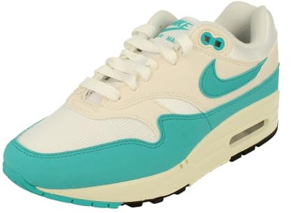 NIKE Mujeres Air MAX 1 Trainers DZ2628 Sneakers Zapatos (UK 4.5 US 7 EU 38, White Dusty Cactus Phantom 107)