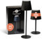 Smart-Planet Tischlampe 2x kabellos wiederaufladbar mit 5200 mAh Akku - IP54 Outdoor höhenverstellbare Tisch Leuchte aus hochwertigem Metall Touch stufenlos dimmbar USB C - 2x Stopfen für Flaschen
