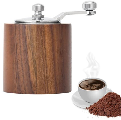 Generisch Molinillo de pimienta, juego de molinillos de mano de madera | Molinillo de café manual – Picadora para sal, pimienta, sésamo, nueces, comino