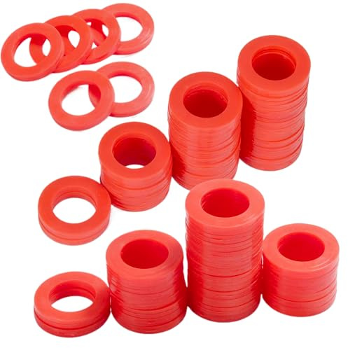 Ylnailky Guarnizione Per Tubo Da Giardino - 50 Pezzi Guarnizioni Per Giardino In Silicone Sigilli,Strumenti Riparazione Antigoccia Per Lavatrice Doccia Idropulitrice Lavello Irrigatore - Conforme