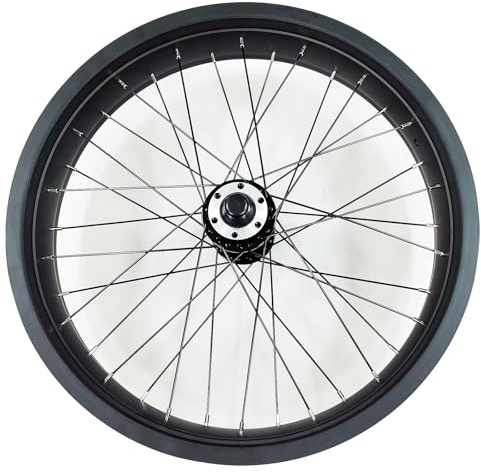 BUCKLOS 20 x 4.0 Inch Fat Tire Bike Wheel Front Mountain Bicycle Rim 135mm Hub 9mm Quick Release Wheelset Aluminum Alloy Disc Brake 36 14G Spoke for MTB Ebike Beach Snow Cruiser