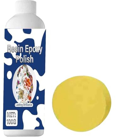 Generisch Juego De Pulido De Resina Epoxi Para Resina | Pasta De Pulido Con Abrillantador Para Encimeras, Muebles, Mesas, Obras De Arte, Cocina, Baño