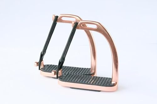H&B HB Shine - Correa para estribo (12 cm), color dorado