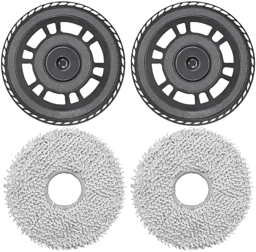Paños de fregona con soporte de repuesto Accesorios para Dreame X40 Ultra Complete, L10s Ultra Gen 2, L40s Ultra CE, L40s Ultra AE, L10s Pro Ultra Heat, X40 Ultra, X40 Master, L40/L20 Ultra