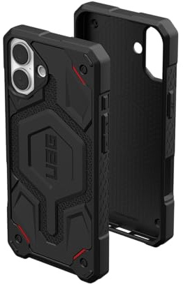 URBAN ARMOR GEAR UAG Designed for iPhone 16 Plus Case 6.7 Monarch Pro - Compatible with MagSafe Charging Rugged Heavy Duty Shockproof Anti-Slip Military Grade Protective Cover, Kevlar Black
