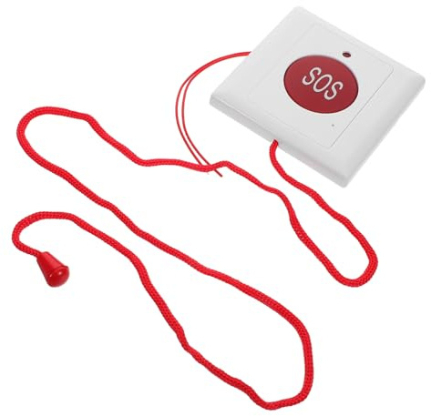 TOYANDONA Notruftaste Für Senioren Und Junge Mädchen Einfaches Design Mit Großer Taste Tragbar Mit Kordel Geeignet Für Home Outdoor Und Reisen Soforthilfe Durch Knopfdruck