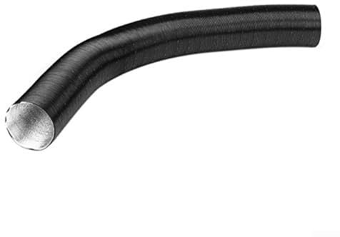 50mm Aluminum Foil Air Intake Hose Heating Duct Flexible Exhaust Pipe Extension Ventilation System Accessories Compatible with Heater Black for Vehicle Air Transport(60cm)