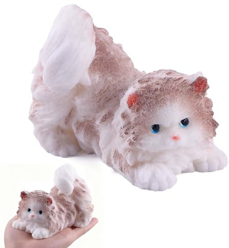 Anboor Big Cat Squishies - Jouet à presser en forme de chat persan - Doux et réaliste - Pour enfants et adultes - 11,9 cm