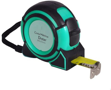 Cinta métrica - cinta de 8 m x 25 mm, bloqueo, gancho magnético, clip y asa ergonómica para fácil manejo y precisión.