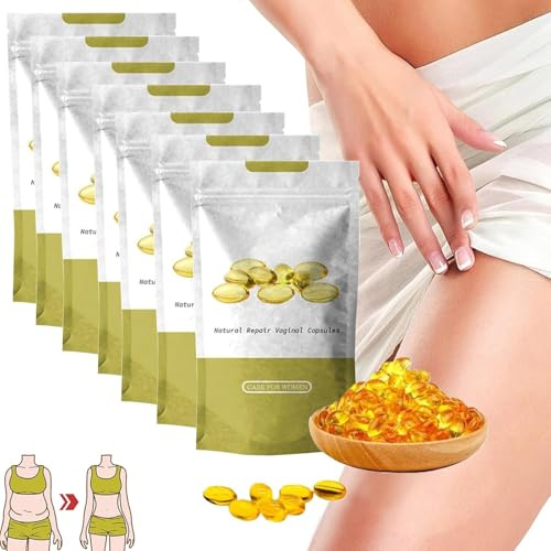 Cápsulas de Aceite de Jengibre: producto antipruriginoso y desintoxicante de acción rápida, reafirmante y reparador de aplicación tópica. Cápsulas blanqueadoras naturales para una vagina fresca y suav