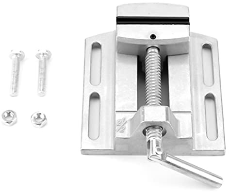 Respicefinem Étau de perceuse Industriel Robuste 2,5 avec mâchoires surélevées pour Le fraisage, Le perçage et l'entretien des Machines, Outil de Serrage Stable