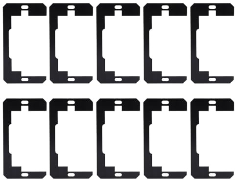 Espaciador de placa de pared, placa niveladora de dispositivo de acero de 10 piezas, espaciador de salida de agua para fijar salidas sueltas, espaciador de receptáculo fácil de