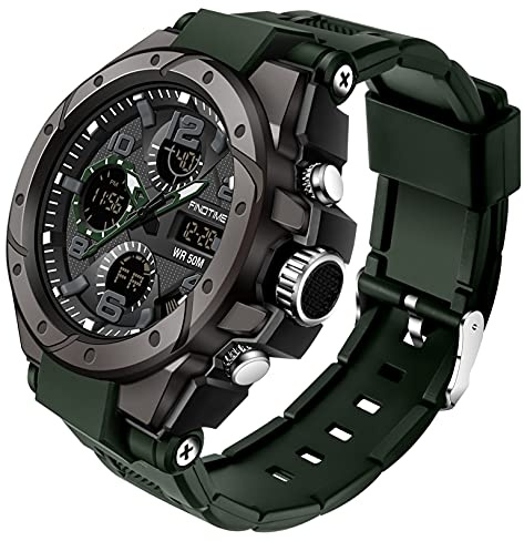 Montre militaire tactique de sport pour homme Chronomètre à grand cadran,
