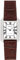 MARQUIS Damen Funkuhr Armbanduhr, Braunes Lederarmband, deutsches Funkwerk 4015