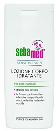 Sebamed Lozione Corpo Idratante, per Pelli Normali, Lozione Seboregolatore, Idrata la Pelle Sensibile, Azione Lenitiva per Una Pelle Morbida e Vellutata, Rispetta il PH della Pelle, pH 5.5, 200 ml