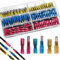 RUNCCI-YUN 100 Piezas de Conectores de Cable termoretractil, Kit de terminales de crimpado de Alambre automotriz Marino eléctrico con Aislamiento Hembra y Macho a Prueba de Agua (RojoAzulAmarillo)