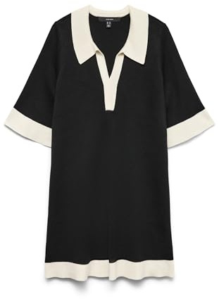 VERO MODA Vmoli 7/8 V-Neck Dress Vmoli Vestido de Cuello en V 7/8 Mujer (Pack de 1)