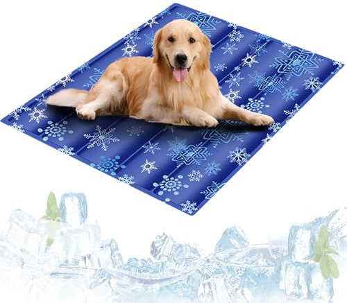 CEASELESLY Manta refrescante Perros Grandes,Alfombra de Enfriamiento para Perros,Impermeable y Resistente,Alfombra colchoneta Fria de Verano,Cama refrescante para Perro y Gato