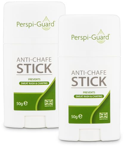 Perspi-Guard Anti Chafe Stick - Soothing Anti Chafe Balm with Aloe Vera for Sweat Rash - Anti-Chafing Chub Rub Stick for Running, Cycling - 50 g