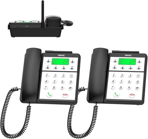 Intercomunicador, sistema de intercomunicación de 2 vías, sistema de intercomunicación inalámbrico para el hogar, alarma inalámbrica SOS de 500 m para ancianos de emergencia,