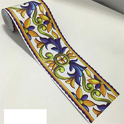 bordes de papel tapiz autoadhesivos, Cenefa autoadhesiva multicolor