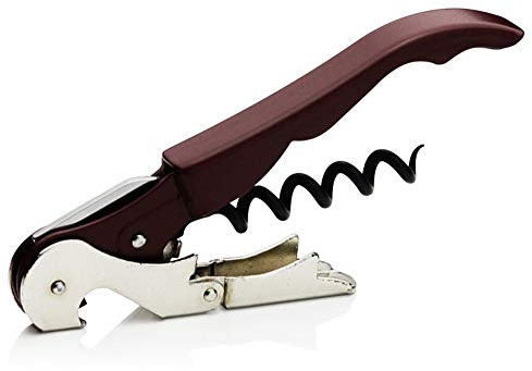PULLTAP'S GENUINE Classic 500 Bordeaux - Cavatappi da cameriere per uso professionale - Made in Spagna - Include doppia leva articolata - Coltello tagliacapsule e apribottiglie
