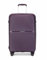 British Traveller Hartschale Koffer Trolley PP Handgepäck Reisekoffer Klein 40 Liter mit 4 Spinnerräder Rollkoffer TSA-Schloß Teleskopgriff Suitcase(Violett)