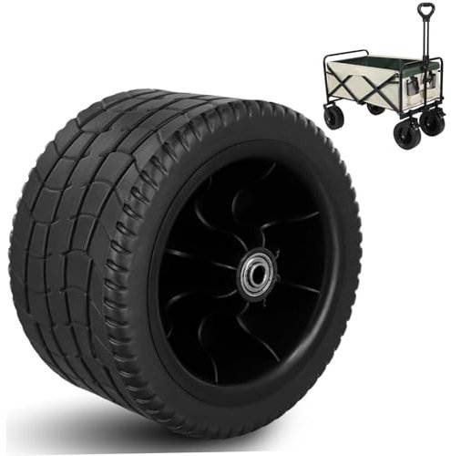 Ruedas de carretas de playa resistentes al desgaste de 7 pulgadas, neumáticos de arena antideslizante resistentes al calor para carros de carretas, ruedas de carrito de playa de reemplazo