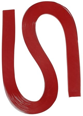 PATIKIL 120 st quilling remsor papper 5,2 mm (3/16 tum), mörkröd