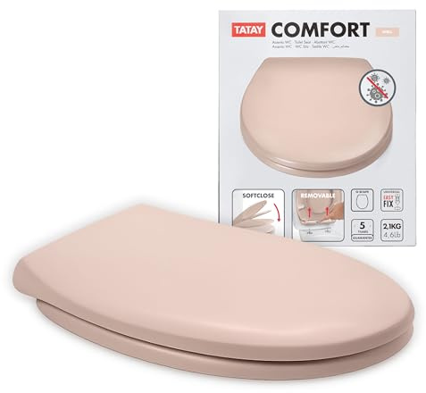 TATAY Tapa WC Comfort Fácil de Limpiar Gran Resistencia y Anti Bacteriana