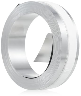 Mingzhe 12 Mm*4,8 M Aluminium Manuell PRÄGLINGSTEJP, Kemikaliebeständig Metalletikettmaskin Påfyllning, för Industriella Skåp/hyllor (Aluminium kan inte limmas 12mm*4,8m)