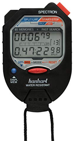 Hanhart elektronische Stoppuhr Spectron 1/100 Min. + 1/100 Sek.