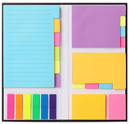 Mr. Pen- Sticky Notes Set, 410 Pack, Ruled, Dotted & Blank Notes with 150 Index Tabs, Divider Sticky Pads for Bible Study, Office, School, Planning, Journaling & Organization