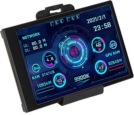 Annadue PC Temperatur, 3,5 Zoll IPS USB Bildschirm, PC Sensorfeld, CPU RAM Datenmonitor, Nur Unterstützung für Systeme.