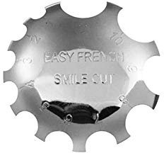 Easy French Smile Cut Line Kantenschneider Maniküre Nail Art Schablonen-Schablonen-Werkzeuge Langlebige Edelstahl Maniküre Nail Art Schablonen-Schablonen-Werkzeug Modedesign
