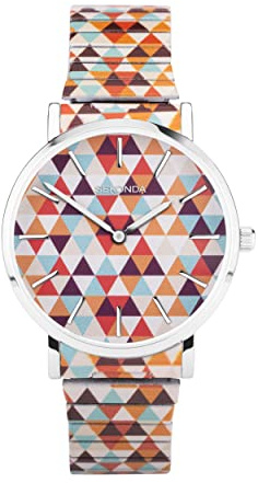 Sekonda Maxima Womens Analogue Watch 36mm Silver | Mineral glass crystal, ion-plated case, Japanese quartz movement