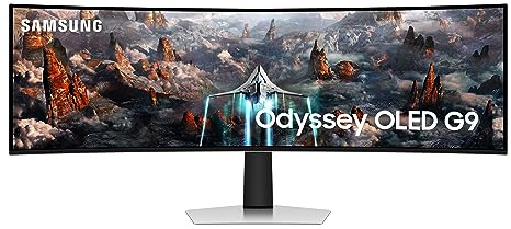 Samsung LS49CG954SUXXU Odyssey Smart OLED 49 Gaming Monitor - 5120x1440, Speakers, HDMI 2.1, 0.03ms, 240Hz, Full Smart Platform