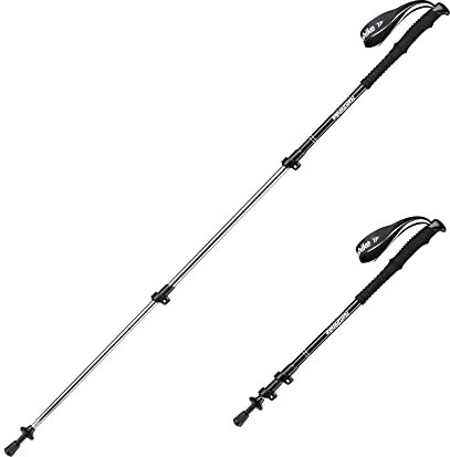 Naturehike Ultraleichte Walking Stöcke Damen und Herren Wanderstöcke 61-135cm Faltbar Aluminium Stöcke Trekkingstöcke (1pcs)