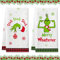 GreenYeah Weihnachten Küchentücher, 2PCS Grünhaariges Monster Weihnachten Küchentücher, Lustige Weihnachtshandtücher, Geschirrtuch Weihnachten, Weihnachten Deko Küchentücher für Badezimmer Küche (B)