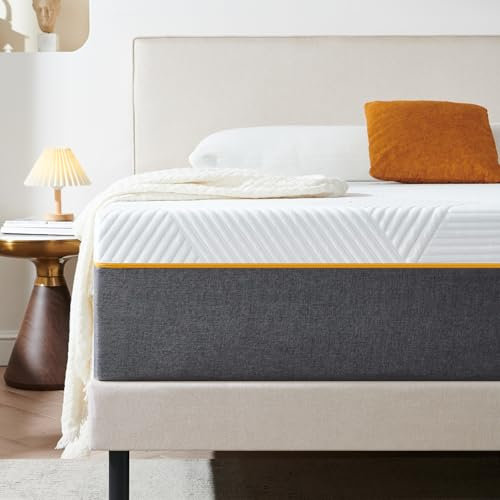 Sleremind Matelas 140 x 190 x 22 cm, durable et ultra respirant, matelas en mousse à mémoire de forme, fermeté moyenne et respirante, 7 zones, soutien parfait, réversible des deux faces, matelas