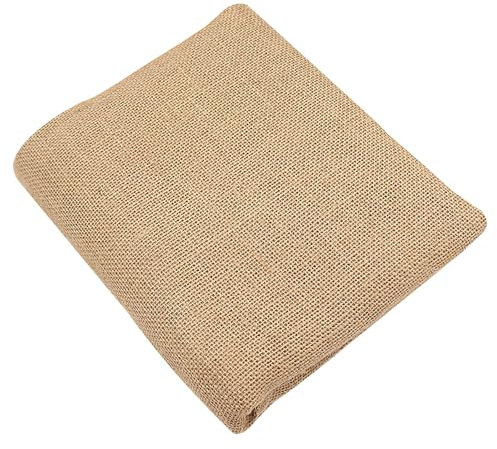 Tela de yute por metros, tela de yute para manualidades, manta de yute 160 cm x 100 cm, cinta de yute para decoración de bodas, naturaleza, casa, jardín, decoración, por metros, arpillera de fibras