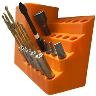 Organizador De Brocas Hexagonales, Almacenamiento De Cabezales De Destornillador, Organizador de Accesorios para Taller Garaje Sótano