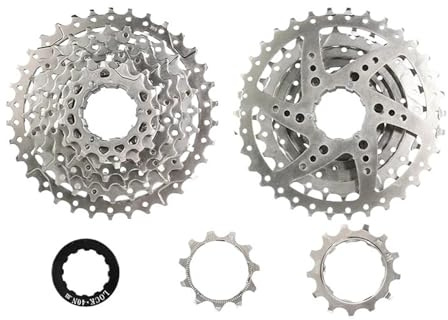 kassett MTB-frihjul Passar till BUCKLOS cykelkassett 8/9-växlad frihjul för cykel 11-25T/28T/32T/34T/36T/40T landsväg mountainbike för HG navdel(8S 11-34T)