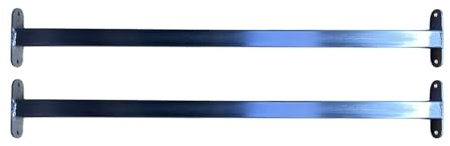 InkVision Lot de 2 barres de sécurité pour fenêtre réglables robustes anti-vol barrière de protection voleurs en acier galvanisé 710-1200 mm